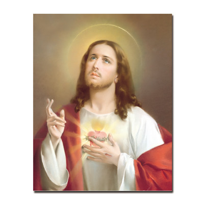 SACRD HEART OF JESUS CARDED 8x10 PRINT FOR FRAMING
