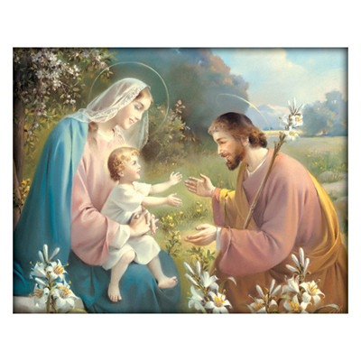 HOLY FAMILY CARDED PRINT 8x10 PRINT FOR FRAMING