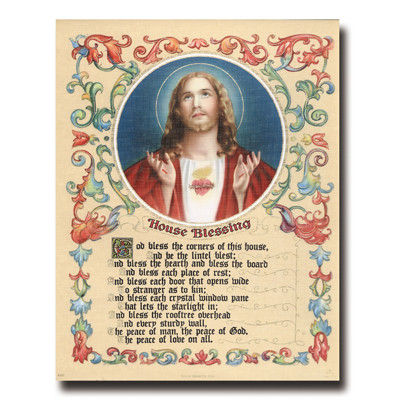 SACRED HEART OF JESUS HOUSE CARDED 8x10 PRINT FOR FRAMING