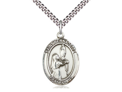 St. Bernadette - Oval Patron Saint Series