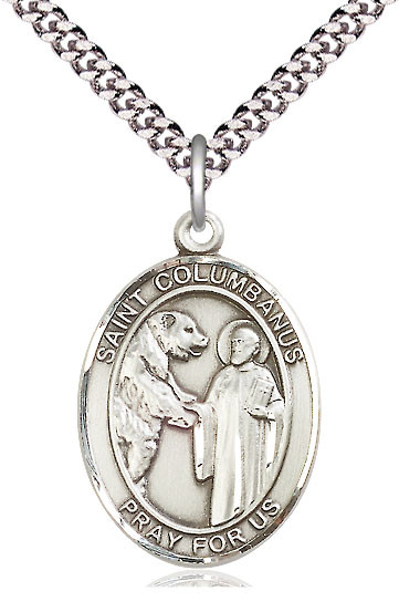 St. Columbanus - Oval Patron Saint Series