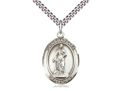 St. Barbara - Oval Patron Saint Series