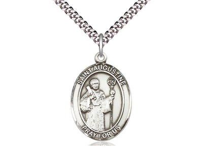 St. Augustine - Oval Patron Saint Series