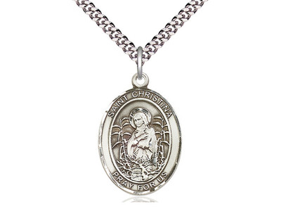 St. Christina the Astonishing - Oval Patron Saint Series