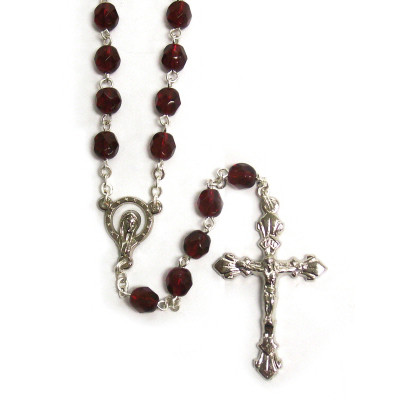 January - Garnet Birthstone Rosary
