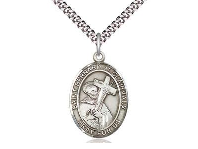 St. Bernard of Clairvaux - Oval Patron Saint Series