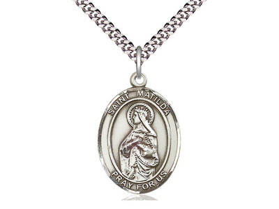 St. Matilda - Oval Patron Saint Series