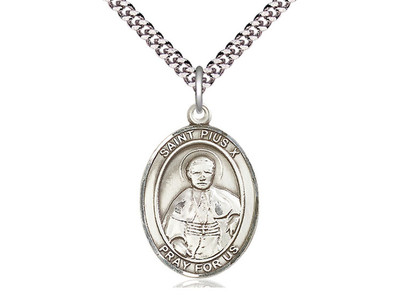 St. Pius X - Oval Patron Saint Series