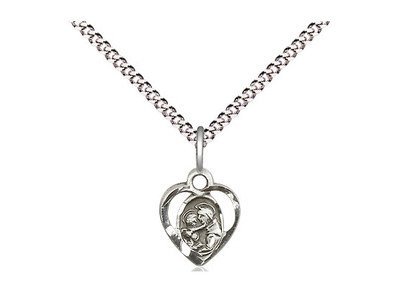 St. Anthony of Padua  - Heart Shaped Pendant