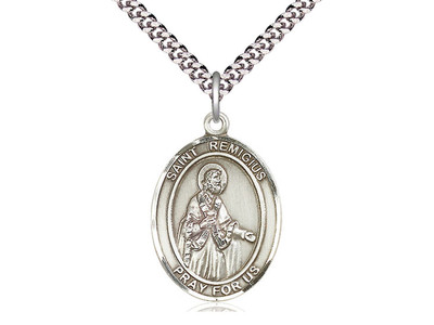 St. Remigius of Reims - Oval Patron Saint Series