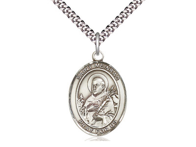 St. Meinrad of Einsideln - Oval Patron Saint Series