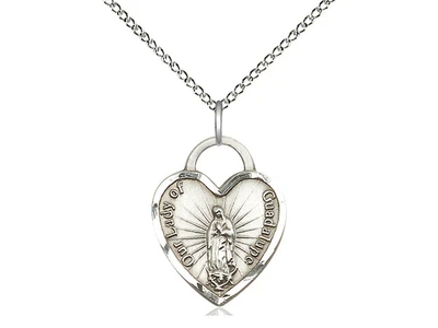 Our of Guadalupe - Heart Shaped Pendant