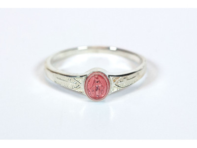 Miraculous Ring with Pink Epoxy