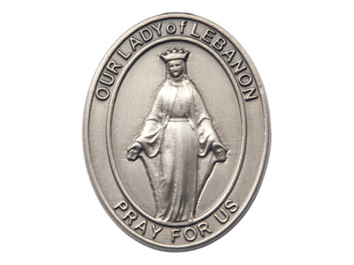 Our Lady of Lebanon Visor Clip