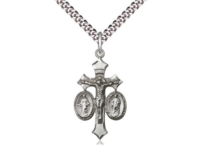 Jesus, Mary & Joseph Crucifix