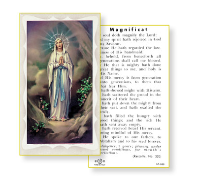 Our Lady of Lourdes Holy Card