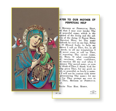 Our Lady of Perpetual Help Holy Card