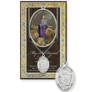 Saint Daniel Biography Pamphlet and Patron Saint Medal