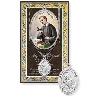 Saint Gerard Biography Pamphlet and Patron Saint Medal
