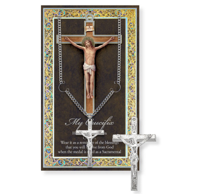 Crucifix Biography Pamphlet and Crucifix