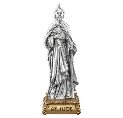 St. Jude of Thaddeus Pewter Statue