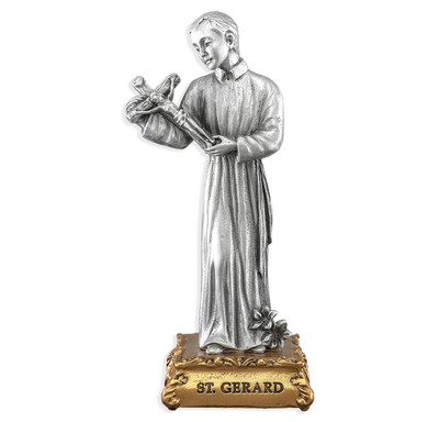 St. Gerard Majella Pewter Statue