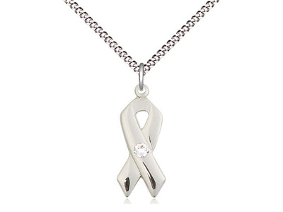 Cancer Awareness Birthstone Pendant