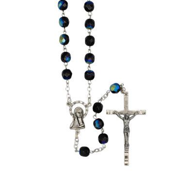 Deluxe Rosary with 6mm Crystal Beads