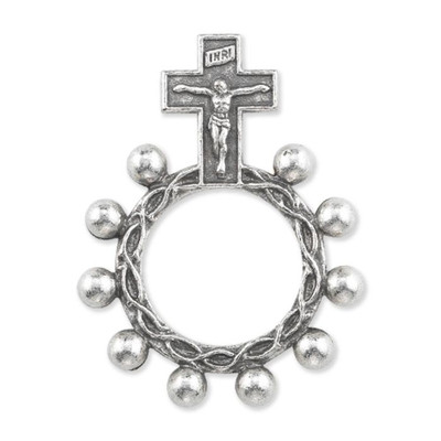Rosary Ring with Crucifix