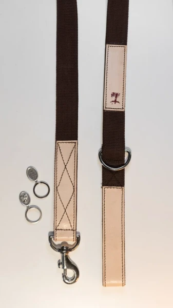 St. Francis Leather Dog Leash & Collar