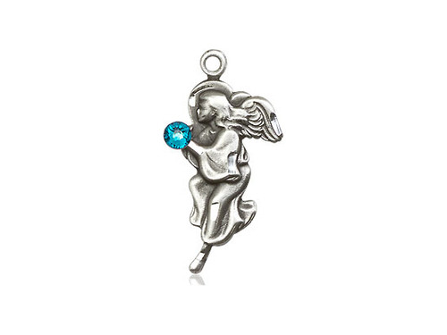 Guardian Angel Birthstone Pendant