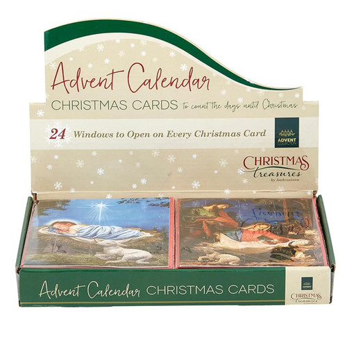 Mini Advent Calendar Card with Envelope Assortment - Single Cards