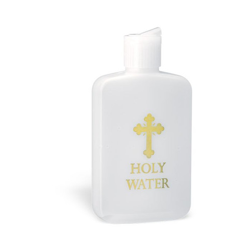 Plastic Gold Stamped Holy Water Bottle