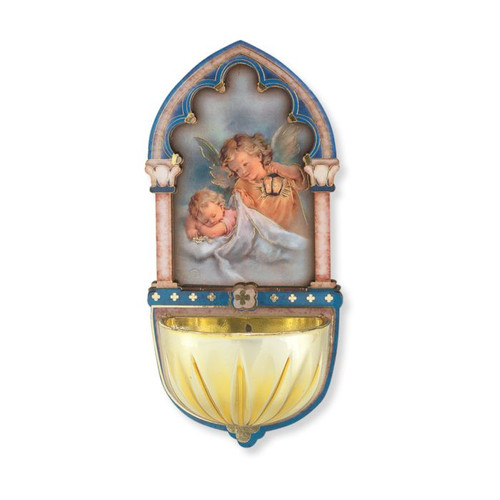 Guardian Angel with Lantern Holy Water Font