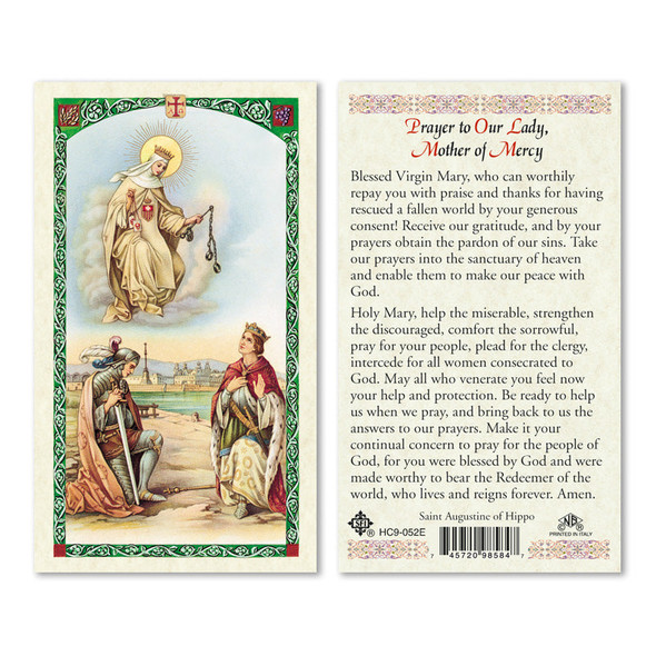 Our Lady Mother Of Mercy Laminated Prayer Cards