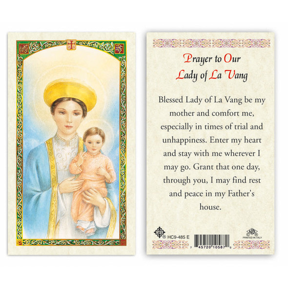 Our Lady Of La Vang - Prayer To Laminated Prayer Cards