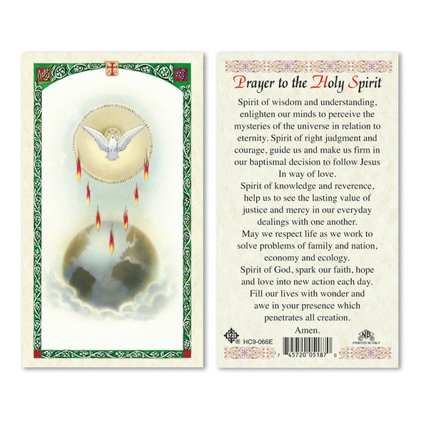 Holy Spirit Laminated Prayer Cards