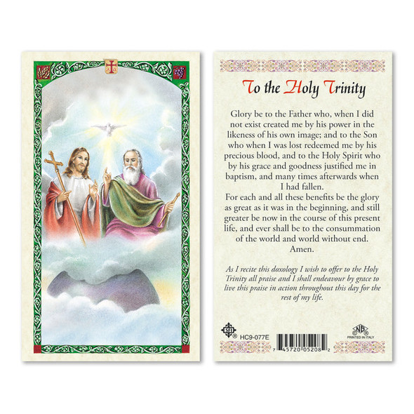 Holy Trinity Laminated Prayer Cards