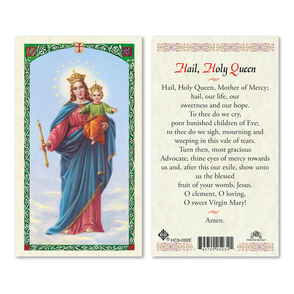 Mary Help Of Christians Laminated Prayer Cards