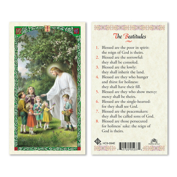 The Beatitudes Laminated Prayer Cards