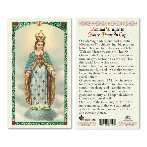 Notre Dame Du Cap Laminated Prayer Cards Notre Dame Du Cap Laminated Prayer Cards