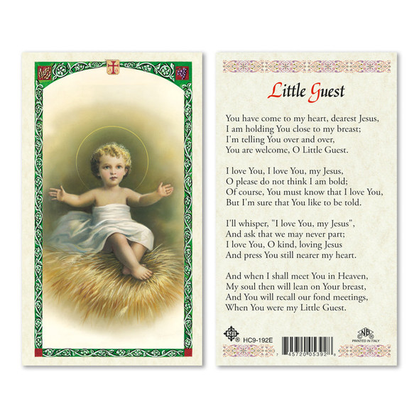 Little White Guest Laminated Prayer Cards Little White Guest Laminated Prayer Cards
