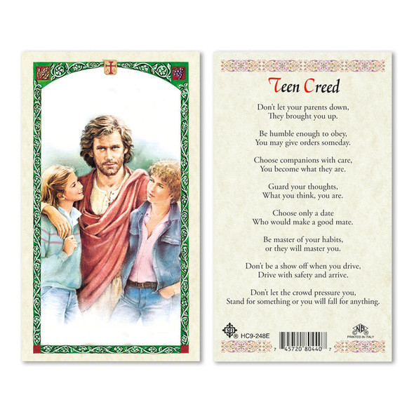 Teen Creed Laminated Prayer Cards Teen Creed Laminated Prayer Cards