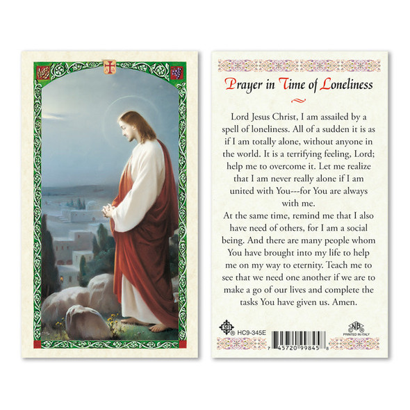 Prayer In Time Of Loneliness Laminated Prayer Cards