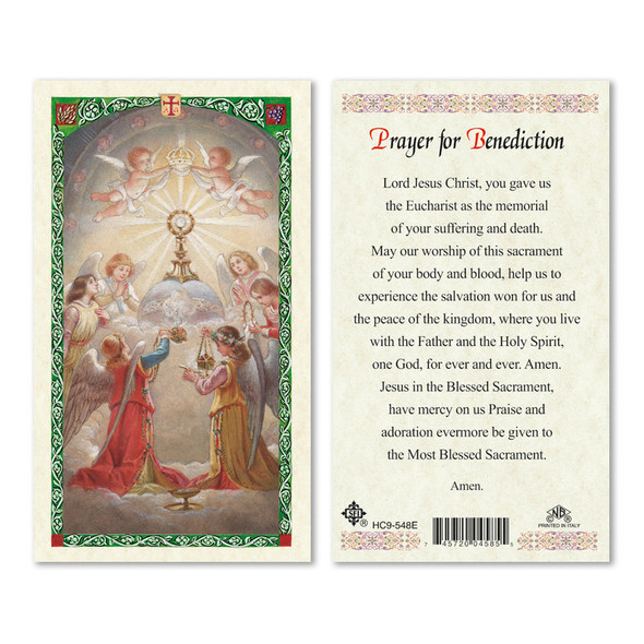 Blessed Sacrament Laminated Prayer Cards