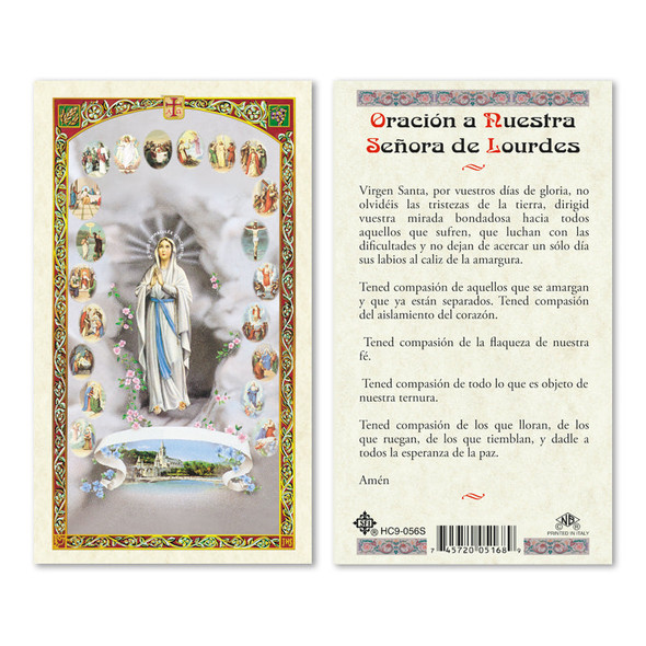 Nuestra Senora Lourdes Y Los Mysterios Del Rosario Spanish Laminated Prayer Cards Nuestra Senora Lourdes Y Los Mysterios Del Rosario Spanish Laminated Prayer Cards