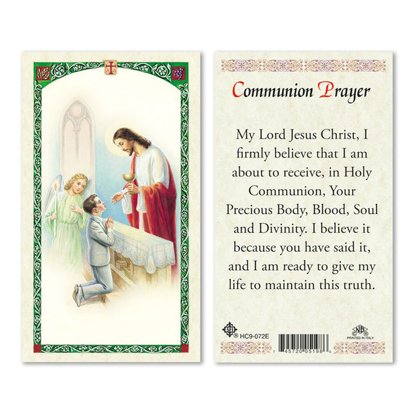 First Communion - Boy Laminated Prayer Cards