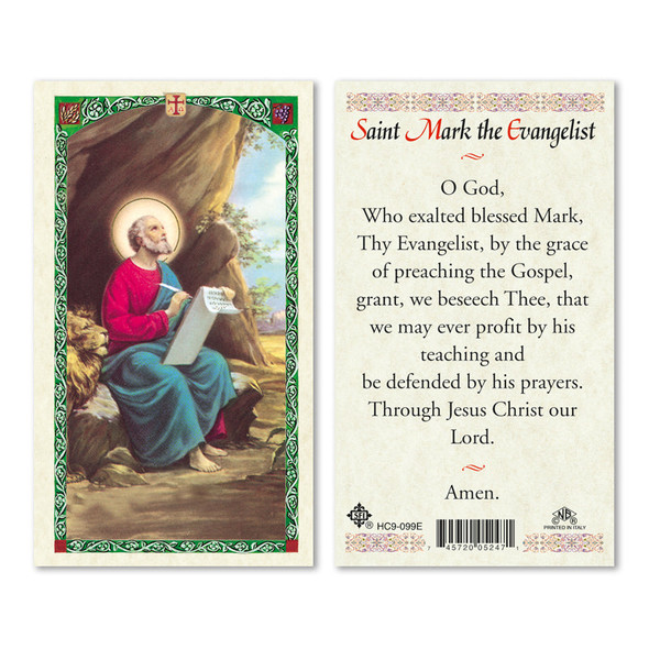 St. Mark Laminated Prayer Cards St. Mark Laminated Prayer Cards