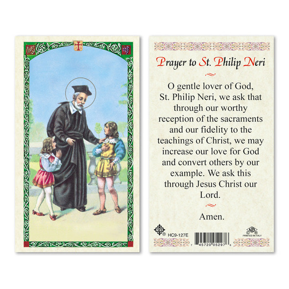 St. Phillip Neri Laminated Prayer Cards