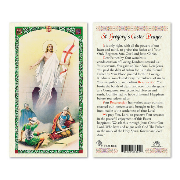 St. Gregory Easter Prayer Laminated Prayer Cards